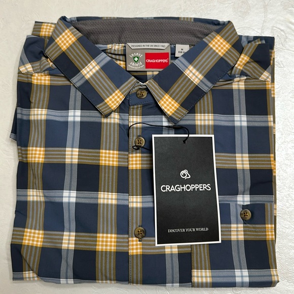 Craghoppers NOSILIFE BALBOR LONG SLEEVE SHIRT - Ocean Blue - Picture 14 of 14